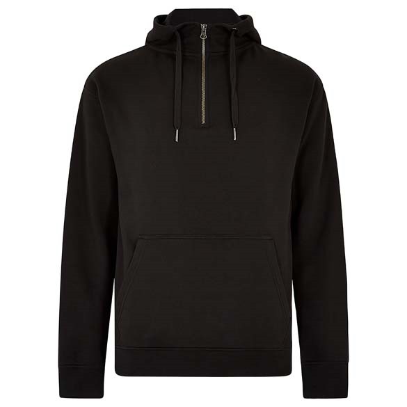 Regular fit 1/4 zip hoodie