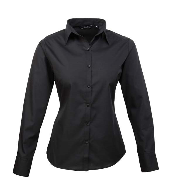 Women&#39;s poplin long sleeve blouse