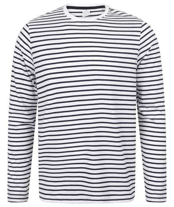 Unisex long-sleeved striped T