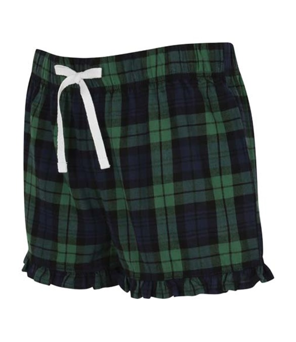 Women&#39;s tartan frill shorts